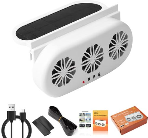 3 Cooler Car Fan Solar Energy Cooling Vent Exhaust Car Cooler Fan Safe Auto Solar Power Car Exhaust Fan