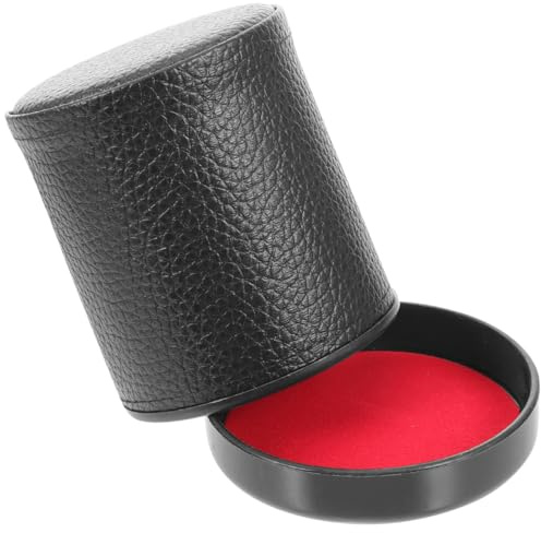 TOBBOMEY Gobelet À Dés Silencieux avec Couvercle Amovible Et Intérieur en Feutre Tasse Compacte 3.94 X 3.54 X 3.54In pour Jeux De Société Fêtes Et Voyages