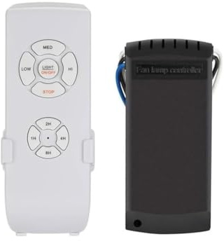 Kit de télécommande Universelle pour Ventilateur de Plafond sans Fil, Télécommande pour éclairage de ventilateur à trois vitesses, pour Ventilateur et Lampe Suspendus au Plafond, multicolore