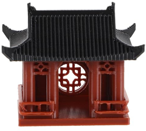 FUTUREORYY Statue De Temple Miniature Décoration De Jardin Féérique Accessoire Zen pour Aquarium Jardin Japonais Temple Chinois Ornement Miniature pour Terrarium
