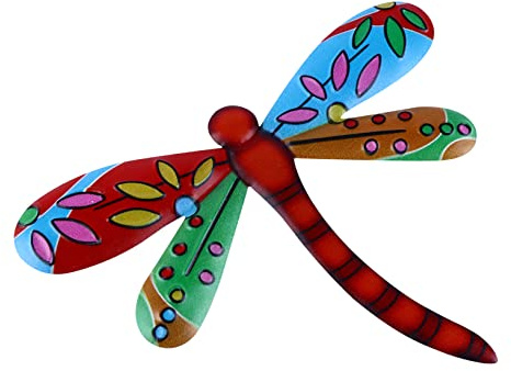 Holibanna Metal Dragonfly Wall Art Ornament Garden Decor Outdoor Sculpture Living Hanging