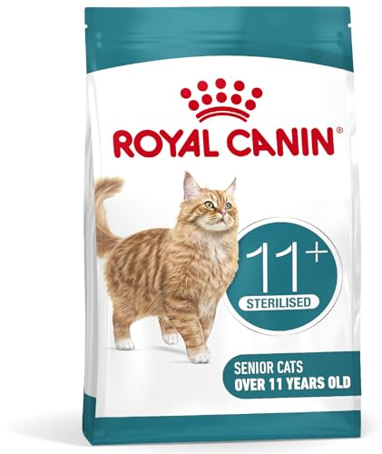Royal Canin Ageing Sterilised 11+ | 400 g | Alimento seco para Gatos esterilizados a Partir de 11 años | Fórmula con el HealthyAge7™ Complex | Contiene croquetas fáciles de Masticar