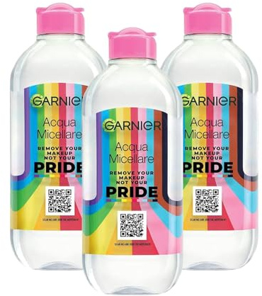 Garnier Pride-Edition Mizellenwasser, feuchtigkeitsspendender Gesichtsreiniger, entfernt Make-up und Verunreinigungen, Pride-Edition, 400 ml (3)