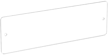 5 Fasce Battisedia in Acrilico Trasparente 60x14 cm – Paracolpi Protezione Muro e Parete Acrilica 3 mm, Installazione con Tasselli, Salva Pareti Sale D’attesa, Tavoli e Scrivanie Ufficio (5)