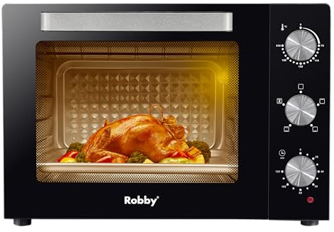 four chaleur tournante 55l 2200w - lumière - cavité diamant - Robby - romf55b