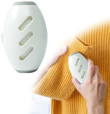 2 Stück Fusselrolle Wiederverwendbar, Waschbarer Tragbarer Fusselentferner, Lint Remover Tierhaarentferner Fusselrolle zur Entfernung für Tierhaare, Kleidung, Betten, Sofas, Teppiche (Weiß)