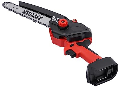 Motosierra inalámbrica de 850 W, mini motosierra de 8 pulgadas con sistema de lubricación de cadena, funciona con pilas, motosierra eléctrica, sierra de mano para jardinería, poda de árboles, corte de