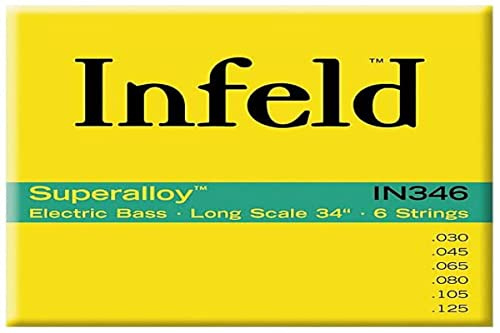 Thomastik Infeld Saiten für E-Bass Superalloy Round Wound Long Scale Satz IN 346 6-string long Scale 34