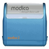 Stempel modico 2 Gehäuse schwarz, Abruckgröße 37mm x 11mm
