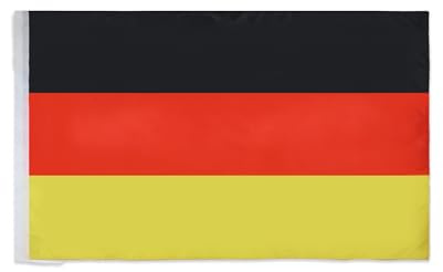 AZ FLAG Flagge Deutschland 150x90 cm Deutsche Leichtes Polyester Hohlsaum | Für innen und außen dekorative Flagge doppelte Nähte und verstärkte Kanten mit Masttunnel
