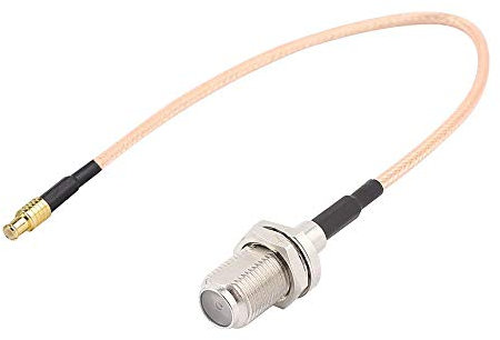 TengKo RG316 Koaxiale Koaxialkabel, 15cm Wifi Antennenadapter MCX Männlich Gerader Schalter auf F Buchse Steckeranschlusskabel