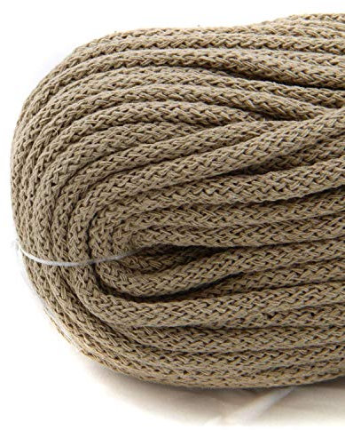 nts Nähtechnik 6mm 50m Baumwollkordel Kordel Seil in vielen Farben (Taupe)