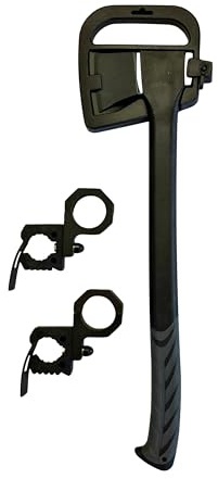 Hornet Outdoors Summit Series UTV Roll Bar Axe Kit | Includes 23.5 Full-Sized Chopping Axe | Made in USA Machined Mount | Fits 1.5 to 2 Round Roll Cages RCM-9001