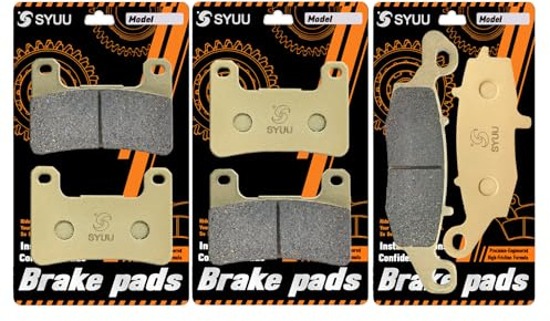 S SYUU moto Fibre de cuivre Plaquettes de Frein Avant et Arrière Compatible avec Suzuki VZR 1800 Boulevard M 1800 R M109R M109R2 2006-2015 FA379F FA231R