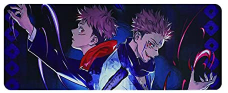 CosplayStudio Jujutsu Kaisen Gaming Mauspad | XXL Manga Tischauflage | Motiv: Yuji & Sukuna 80 x 30 cm