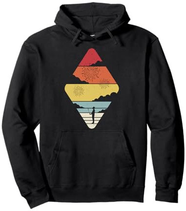 Silvester Pyro Feuerwerk Pyrotechnik Retro Vintage Geschenk Pullover Hoodie