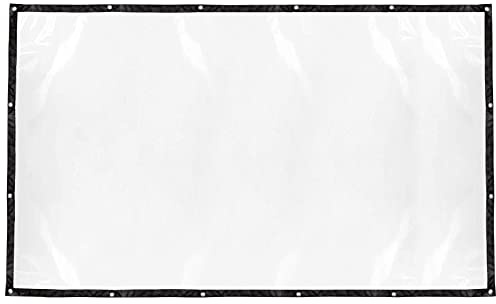 Plcnn 1,5 x 2,5 m transparente Plane, wasserdicht, staubdicht, Abdeckplane mit Ösen, Gartenplane, Pflanzenabdeckung für Terrasse, Überdachung, Outdoor-Möbelbedarf