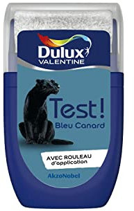 Dulux Valentine Peinture Testeur Crème de Couleur - Murs et Boiseries - Mat - Couleur Bleu Canard 30 ml
