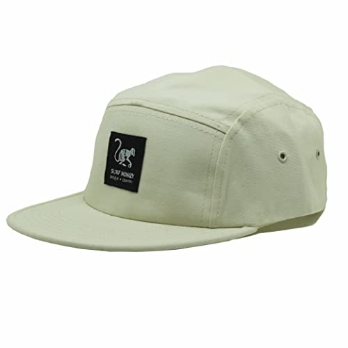Verstellbare Strapback-Kappe – Classic Jockey Cap – Baseballkappe für Herren/Damen, 5 Paneele, Surf Monkey®