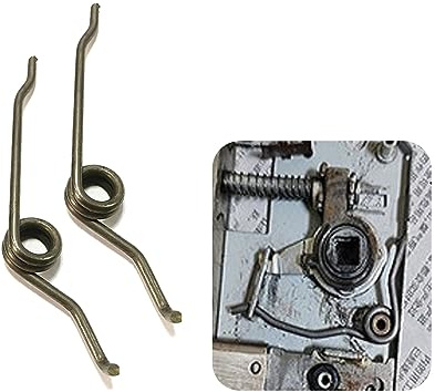 Ressorts de rappel de loquet de serrure de porte à 90/165 degrés Accessoire de réparation de corps de serrure intérieure rétractable par torsion-90 degrés, 2,0 mm, droite et gauche