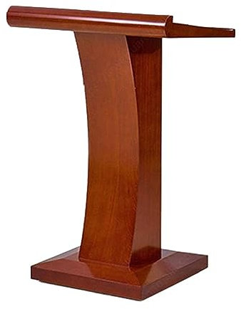 ASSICON Schräges Podium 115 cm großer Podiumsständer aus Holz, Rednerpult, Präsentationspult, Multimedia-Podiumsschreibtisch für Klassenzimmer, Büros, Restaurants Bodenstehendes Podium
