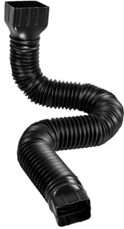 Flexible Regenrinne Fallrohr Ablauf, Regenrinnen Fallrohr Verlängerungen, Dachrinnen Set Dachrinnenverbinder, Regenwasserablauf, Regenwasser Rohrverbinder (Black - 1 PC)
