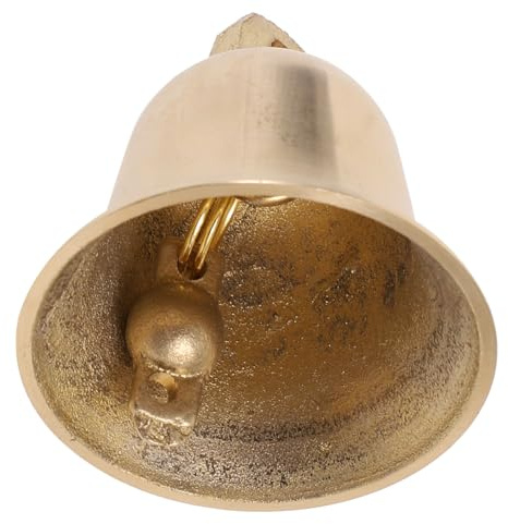 Cabilock Campana Pequeña De Latón Colgante 2.16 Pulgadas para Manualidades Adornos Vintage Decoración De Temporada Llavero Proyectos DIY En Casa