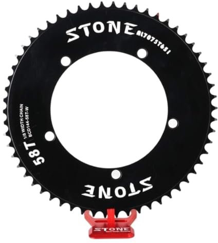 WANGZEYU Kettenblatt 144 BCD Kettenblatt Fixed Gear Track Fixie Bike Round Single 42T 46T 48T 50T 52t 54 58t 60t Mountain MTB Kettenblatt 144bcd FahrradkettenbläTter (Color : 64T)