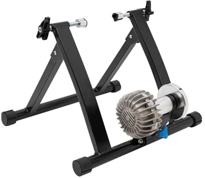 Supporto per allenamento a rulli per bicicletta, per interni ed esterni, a basso rumore, per bicicletta, regolabile per interni da 26 a 29 pollici