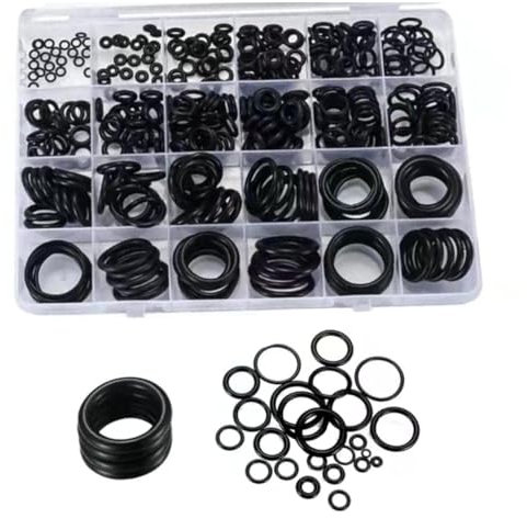 O-ring Assortimento Kit, Tenuta in Gomma O-Ring, Gommino Elettrico Guarnizioni Anello Set, Nitrilica O-ring Gomma Guarnizioni di Tenuta, per Aria Condizionata, Automobile, Impianti Idraulici