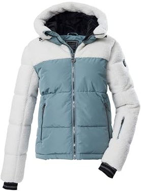 Killtec Damen Ksw 111 Wmn Ski Qltd Jckt Steppjacke/Funktionsjacke in Daunenoptik mit Kapuze und abzippbarem Schneefang