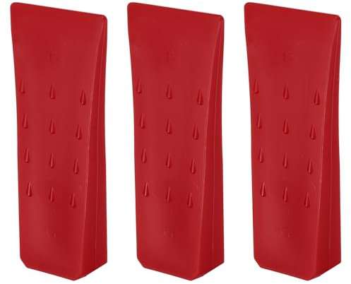 QUARKZMAN Cunei da Abbattimento in Plastica 3pz Cuneo Anteriore ABS 152 mm Cuneo Spaccalegna per Legna Cunei per Alberi Legno Accessori Forestali Foresta, Rosso