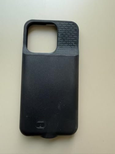 BOPPS Akku-Schutzhülle für iPhone 15/15 Pro, leistungsstark, 7000 mAh, tragbar, wiederaufladbar, stark, erweitertes Ladegerät, Abdeckung für iPhone 15/15 Pro, Ladehülle, 15,5 cm, Schwarz