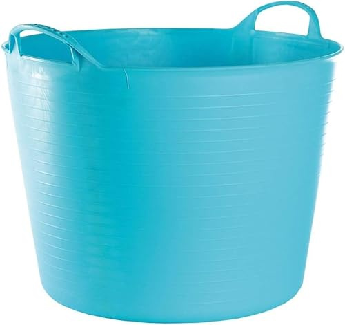 MiG-met - Mehrzweckkorb, großer Behälter, Korb Flexi, Wäschekorb - Stark, Haltbar, Flexibel und Leicht - Frostsicher, Zwei robuste Griffe - Ausdauer 120kg - 42L, 44x35x33cm - Blau - 1 Stück