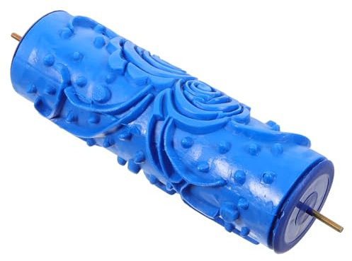 OSALADI Farb Und Tapetenrolle Gummi Kleberolle (blau) Musterwalze Wanddekoration Werkzeug Für Hobbymaler Zuhause