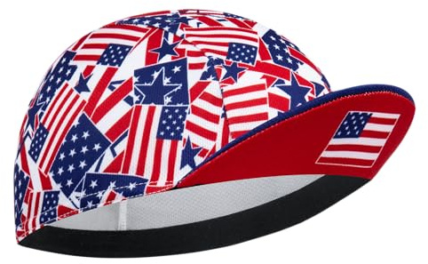 Corsehild Cycling Cap with Sun Visor, Lightweight Polyester Bike Hat for Men & Women, Breathable Under Helmet Design for Road Biking & Outdoor Sports