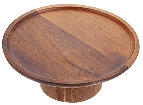 STOBAZA Wooden Cake Stand Cake Display Stand for Dessert Cupcake and Serving Tray Multi-Function Tray for Fruit Cookies Weddings Baby Showers Birthday Parties Home Decor 6.10In