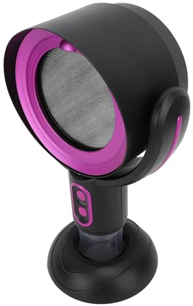 shenruifa Desktop Range Hood 2 Speed Negative Ion USB Powered Portable Kitchen Exhaust Fan for Apartment 8W (Black Violet)