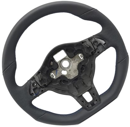 Autolenkräder kompatibel mit VW für Golf 6 MK6 für GTI für GTD R Unten abgeflachtes Servolenkrad Innenraum Sportlenkrad (Stil 2/Blau)