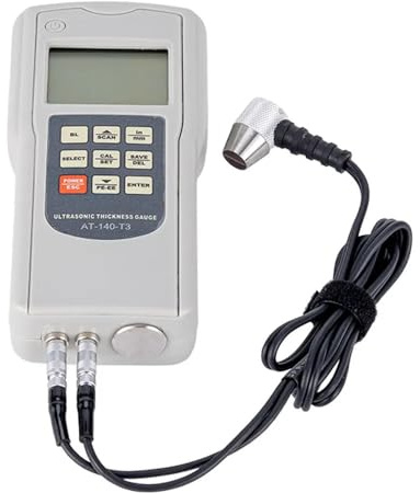 Spessimetro, Misuratore di spessore digitale a ultrasuoni LCD AT-140T3 con retroilluminazione, gamma misurazione dello da 1,00 mm a 300