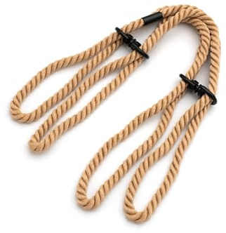 BONDAGERIE Manette in Corda, per polsi, in cotone morbido Colore: Beige