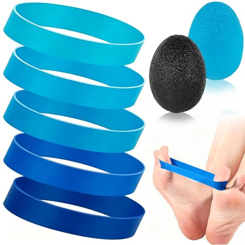 Handtrainer Fingertrainer Set 7-teilig – Griffkraft- & Unterarm-Training, Handtherapie bei Arthrose, Karpaltunnel & Sehnenscheidenentzündung – zur Stärkung und Entlastung
