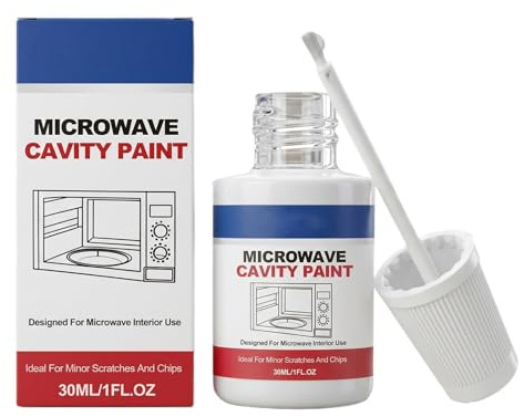 Peinture Pour Micro-ondes Cavité Intérieure - Revêtement De Réparation D'appareils | Peinture Émaillée De Qualité Alimentaire, 30 Ml | Couche De Restauration Haute Brillance | Joint De Protection