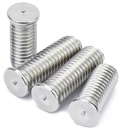 Pernos de soldadura, 304 pernos prisioneros de soldadura del acero inoxidable for tamaños múltiples la por puntos descarga condensador(25mm,M5 (10Pcs))