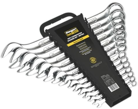 Sealey S0402 Metric Combination Spanner Set, 14 Pieces