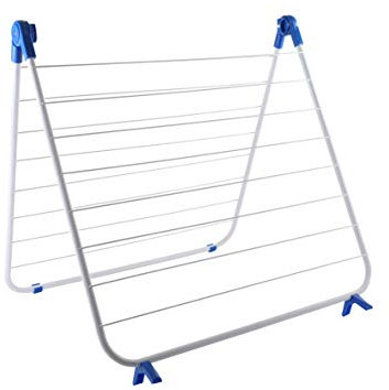 axentia Badewannen-Wäscheständer, ca. 10 m Trockenlänge, 66 x 64 x 14-120 cm
