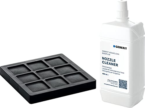 Set Aktivkohlefilter und Düsenreiniger für Geberit AquaClean 8000plus WC-Komplettanlagen