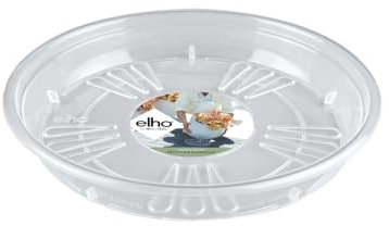 elho Uni-untersetzer Rund 25 - Untersetzer für Innen & Außen - Ø 24.2 x H 3.4 cm - Transparent/Transparent