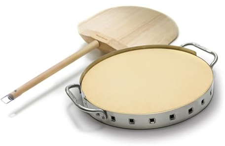 Broil King 69816 Profi Pizzastein mit Edelstahlstütze