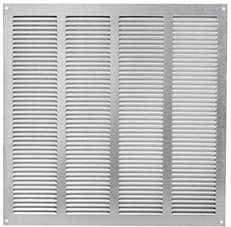 400x400mm Griglia di Ventilazione con Zanzariera - Griglie D'Aerazione in Metallo - Acciaio Zincato